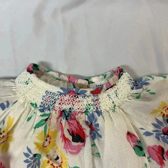 GAP - long sleeve lined floral dress. Size 3-6 months - Picture 3 of 6